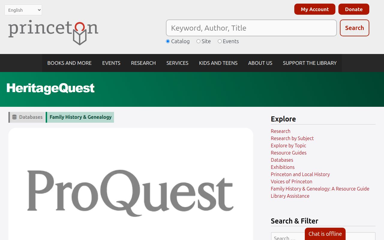 Plainsboro previous residents research in HeritageQuest digitized city directories