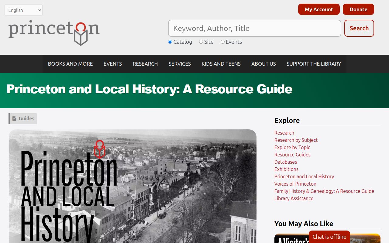Plainsboro previous residents research through Princeton Library directory and local-history holdings